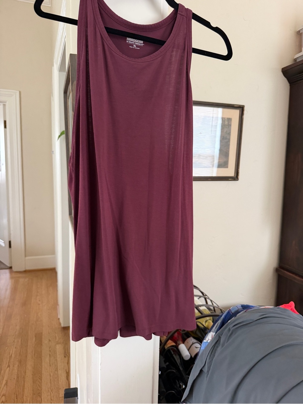 Duluth Trading Co Plum Racerback Tank